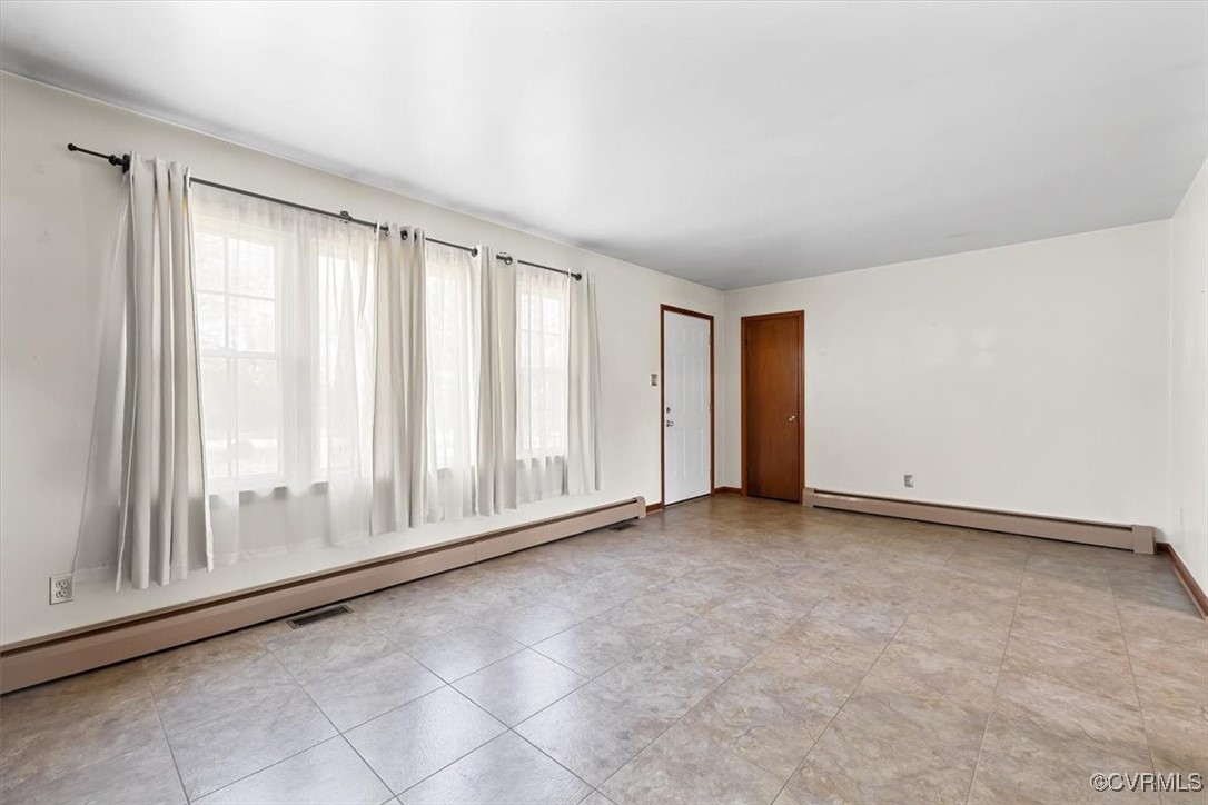 191 Petersburg Road Powhatan, VA 23139 - Photo 17 of 35 Empty room featuring a baseboard radiator and base