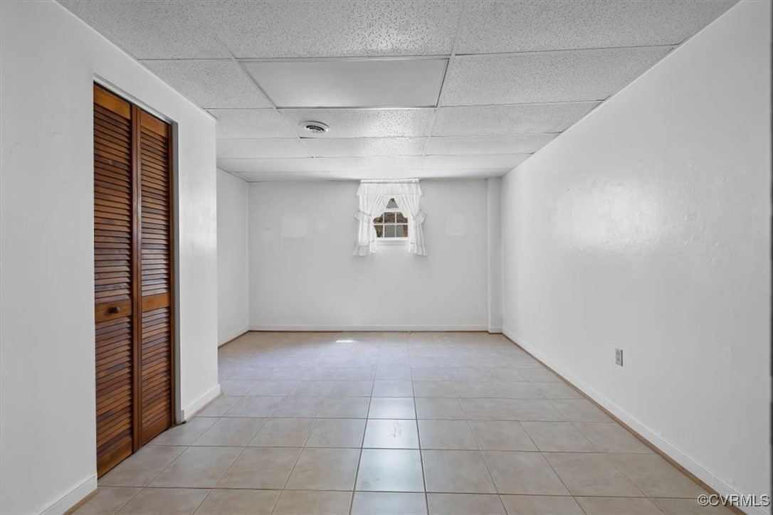 191 Petersburg Road Powhatan, VA 23139 - Photo 29 of 35 Spare room featuring a drop ceiling, visible vents
