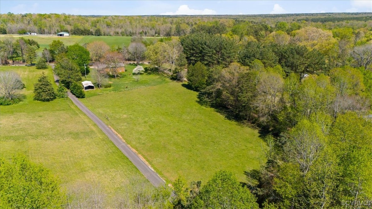 191 Petersburg Road Powhatan, VA 23139 - Photo 3 of 35 Birds eye view of property with a rural view and a