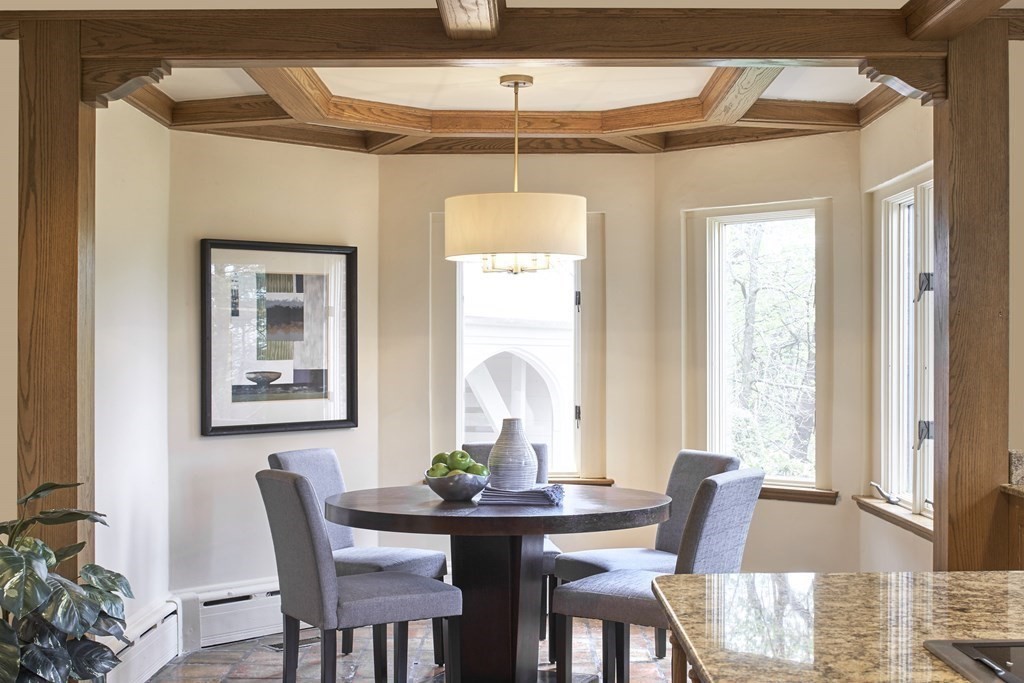 89 Fletcher Road Belmont, MA 02478 - Photo 11 of 32 a view of a dining room with furniture window and outside view