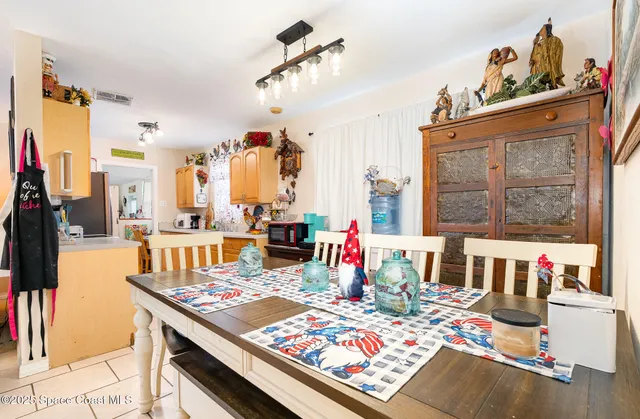 a bed room with a bed and a table