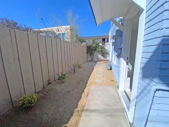 a house view with a outdoor space