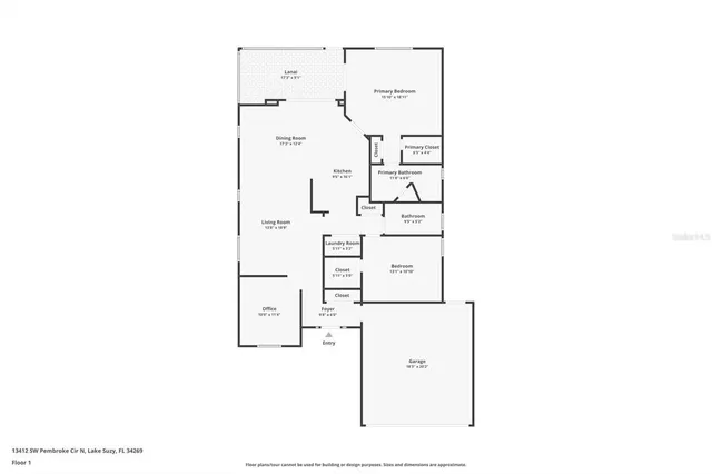 $265,000 | 13412 Southwest Pembroke Circle North, Lake Suzy, FL 34269