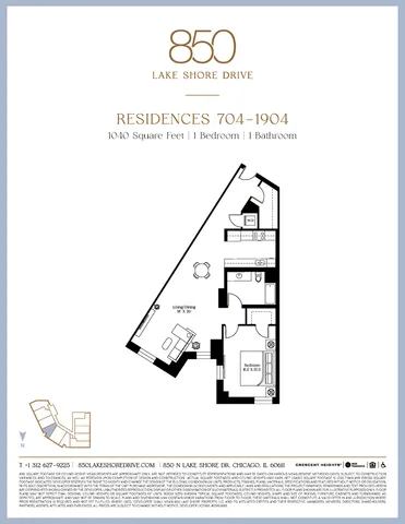 $581,000 | 850 North Lake Shore Drive, Unit 1304, Chicago, IL 60611