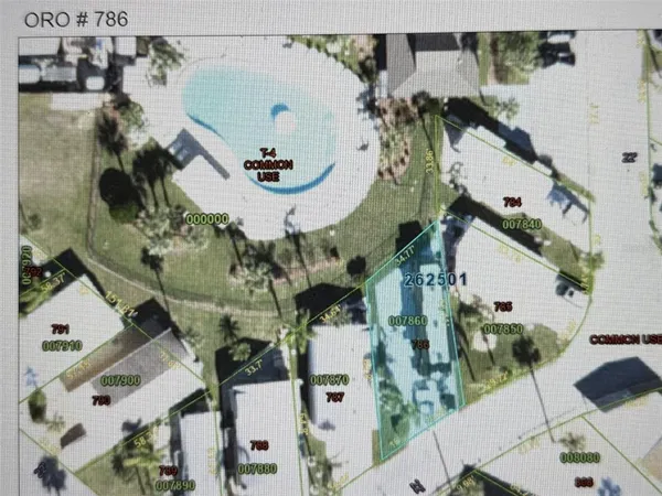 an aerial view of houses with outdoor space
