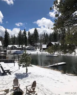 a view of lake with mountain