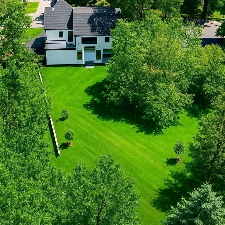 45 East Quinobequin Road Newton, MA 02462 - Photo 4 of 40 an aerial view of a house