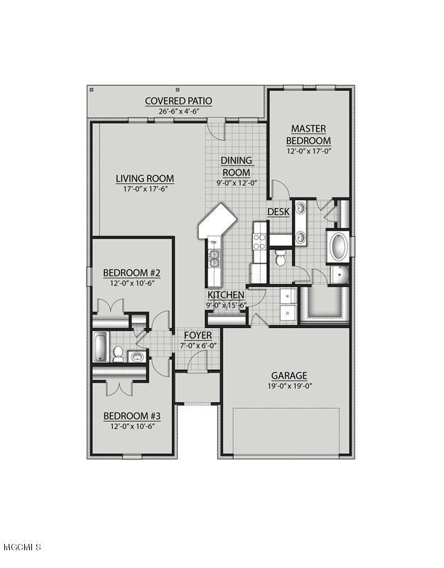 14480 North Swan Road Gulfport, MS 39503 - Photo 26 of 26 LaSalle-A&B IV- Floor Plan