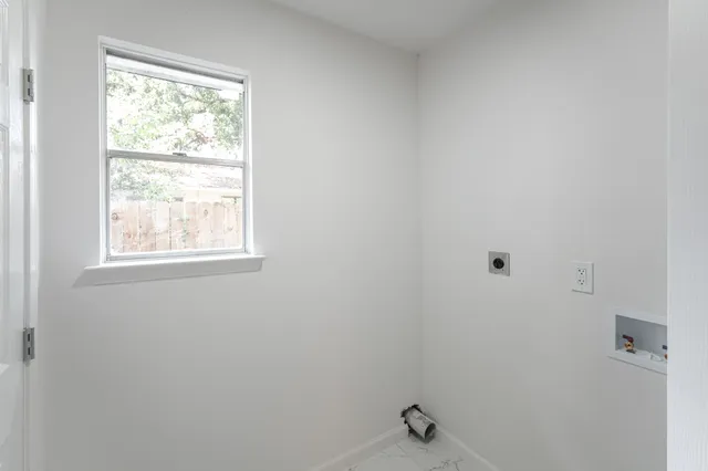 a bathroom with a window