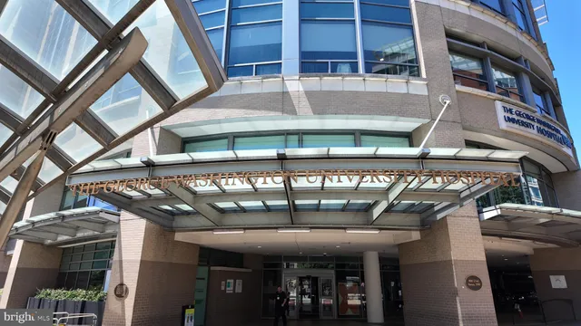 a view of a building with a window