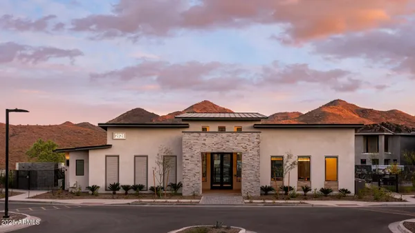 front view of a house with a street