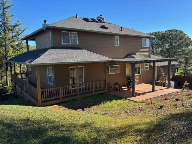 2579 Otter Trail Cool, CA 95614 - Photo 49 of 53 a front view of a house with a yard outdoor seating and garage
