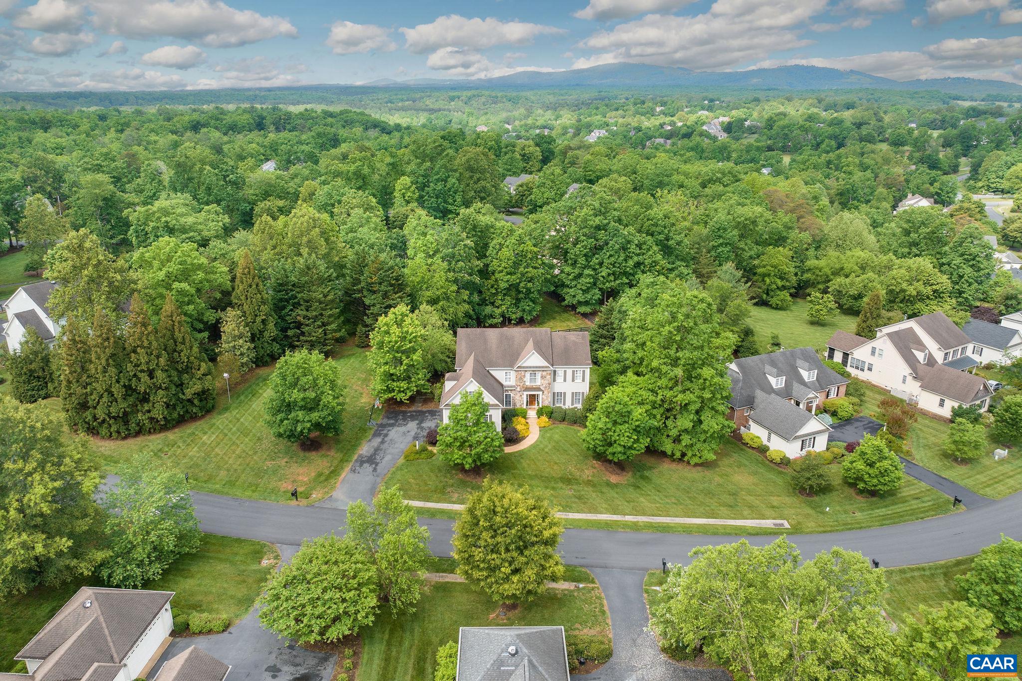 3399 Darby Road Keswick, VA 22947 - Photo 51 of 73 an aerial view of a house with a yard