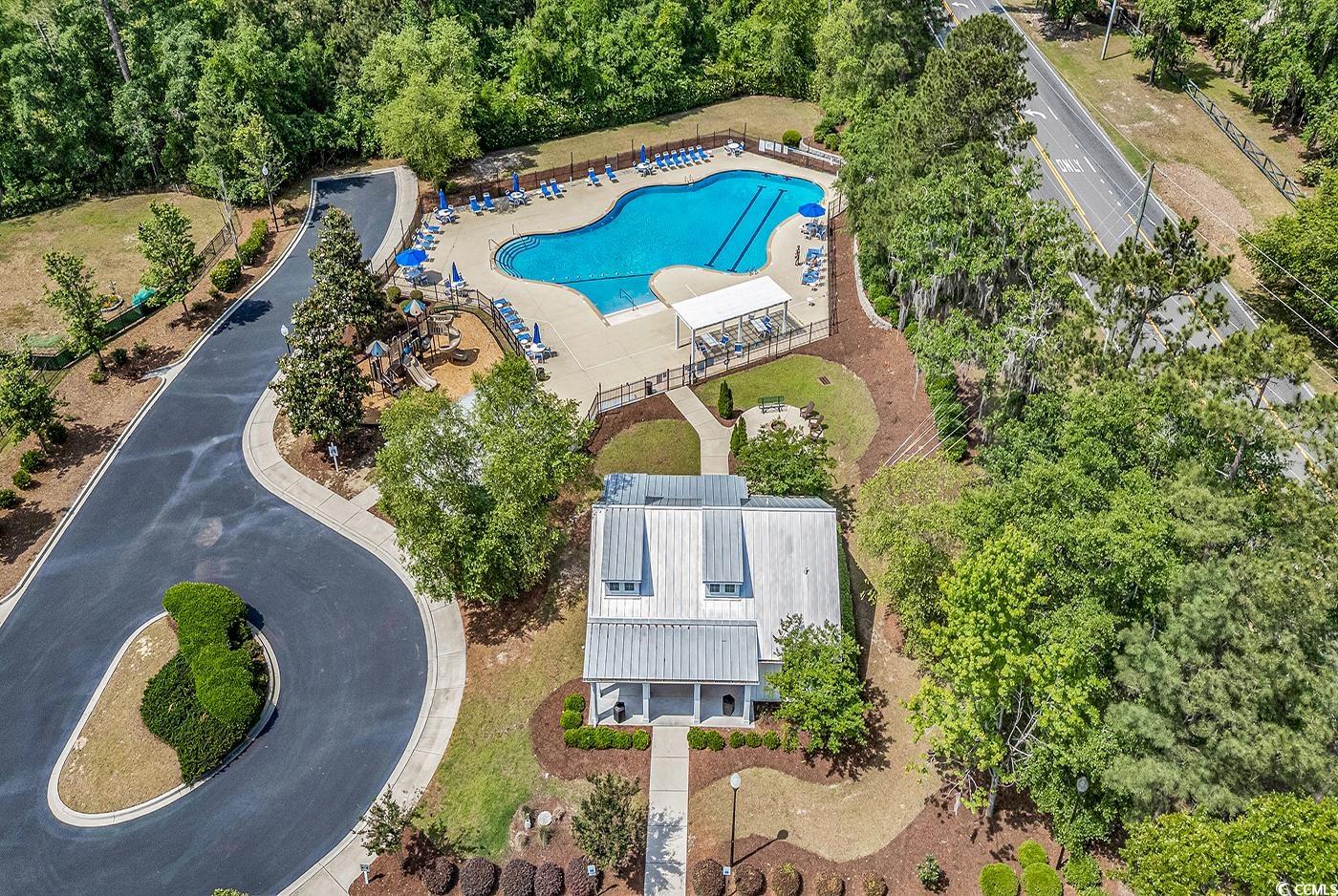 487 Trestle Way Conway, SC 29526 - Photo 39 of 40 Drone / aerial view of a pool area