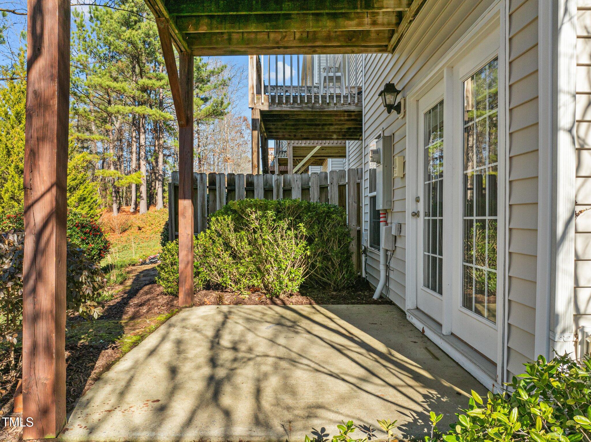 1674 Snow Mass Way Durham, NC 27713 - Photo 8 of 30 a view of a backyard with pathway