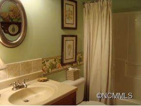 181 Caledonia Road Landrum, SC 29356 - Photo 14 of 24 a bathroom with a sink and a mirror