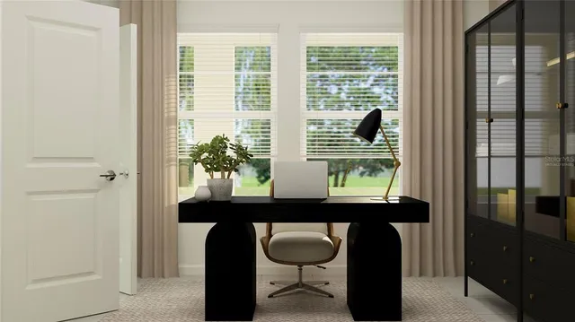 a view of a bathroom and a window