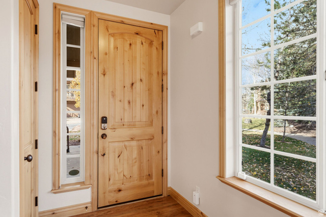 3026 Lower Saddleback Road Park City, UT 84098 - Photo 50 of 71 Entryway with plenty of natural light and wood finished floors