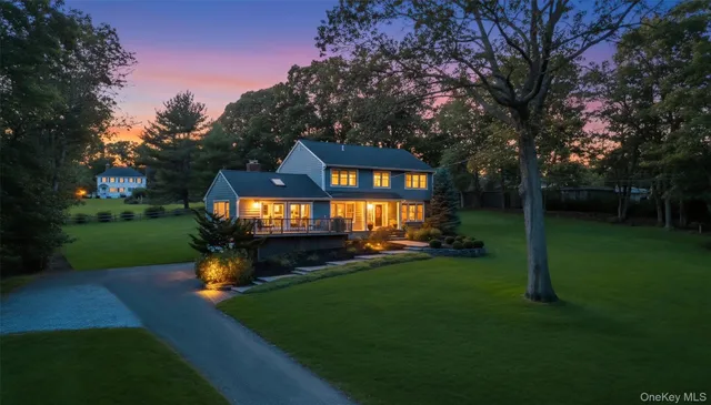 a view of a garden with a bench in a garden