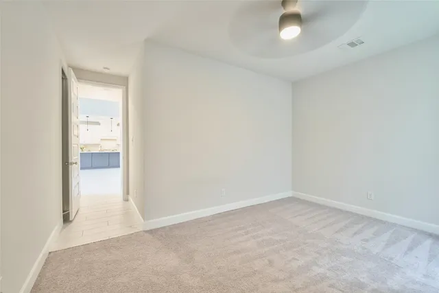 a view of an empty room