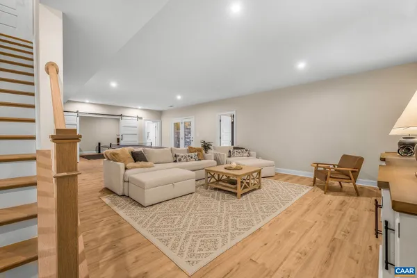 an aerial view of residential house with outdoor space