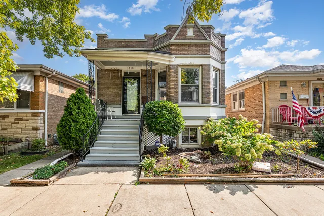 a front view of a house