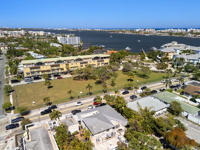 an aerial view of a city