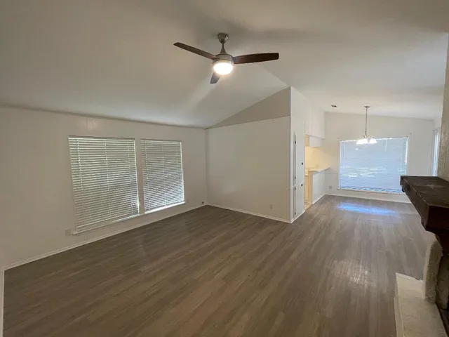 a view of livingroom with furniture and wooden floor