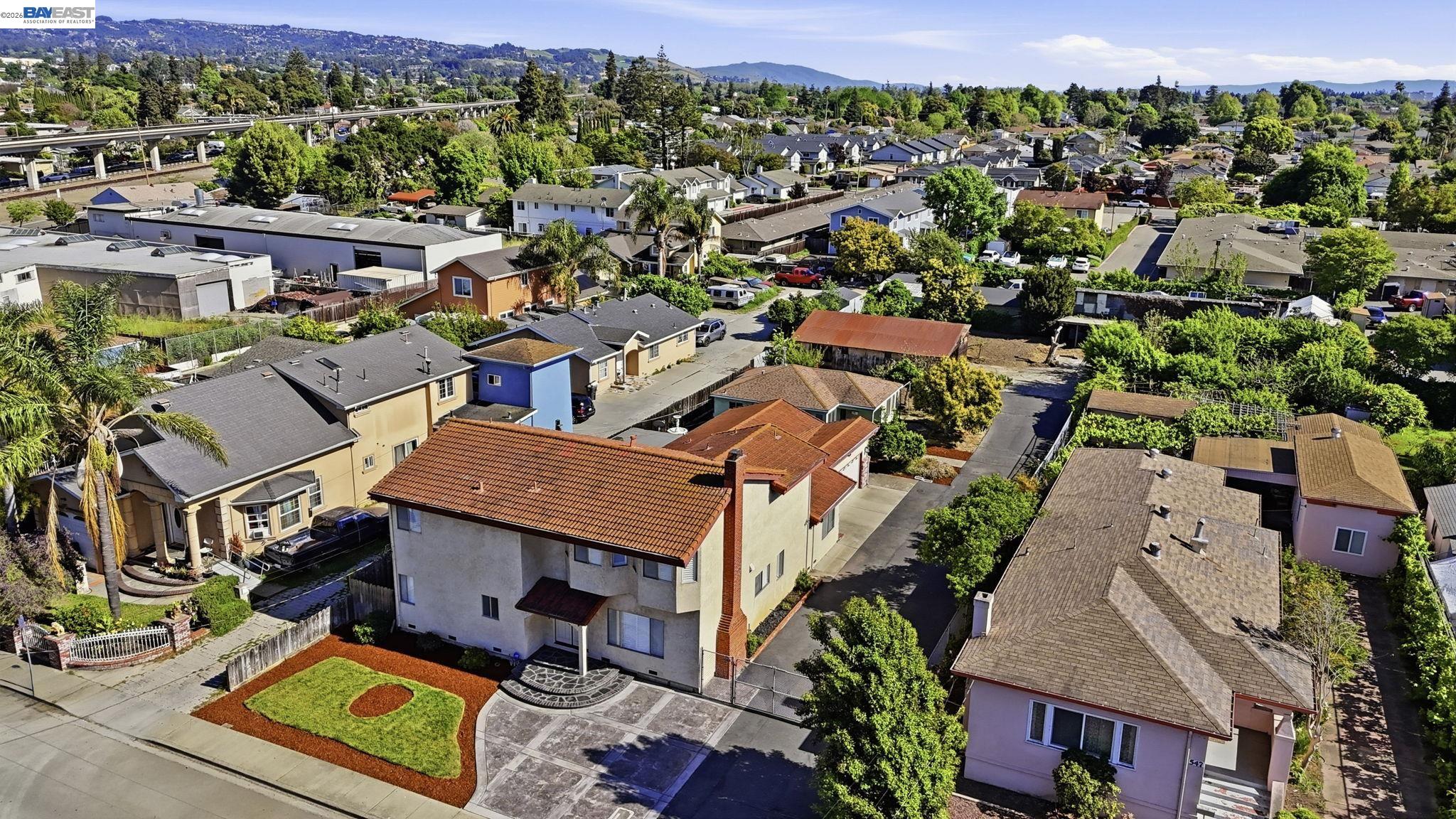 559 Cherry Way Hayward, CA 94541 - Photo 46 of 50 an aerial view of residential houses with outdoor space