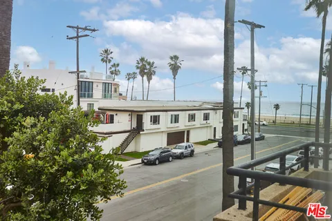 a view of a city from a balcony