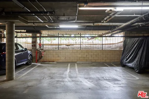 a view of parking garage