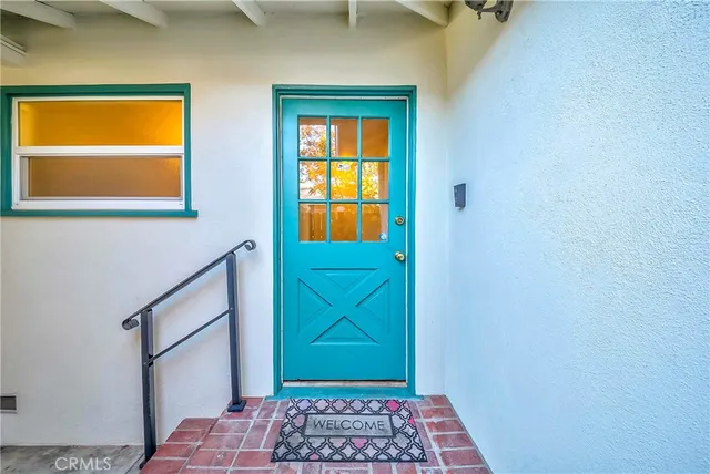 a view of front door