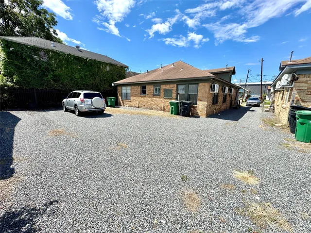 a view of a house with a patio
