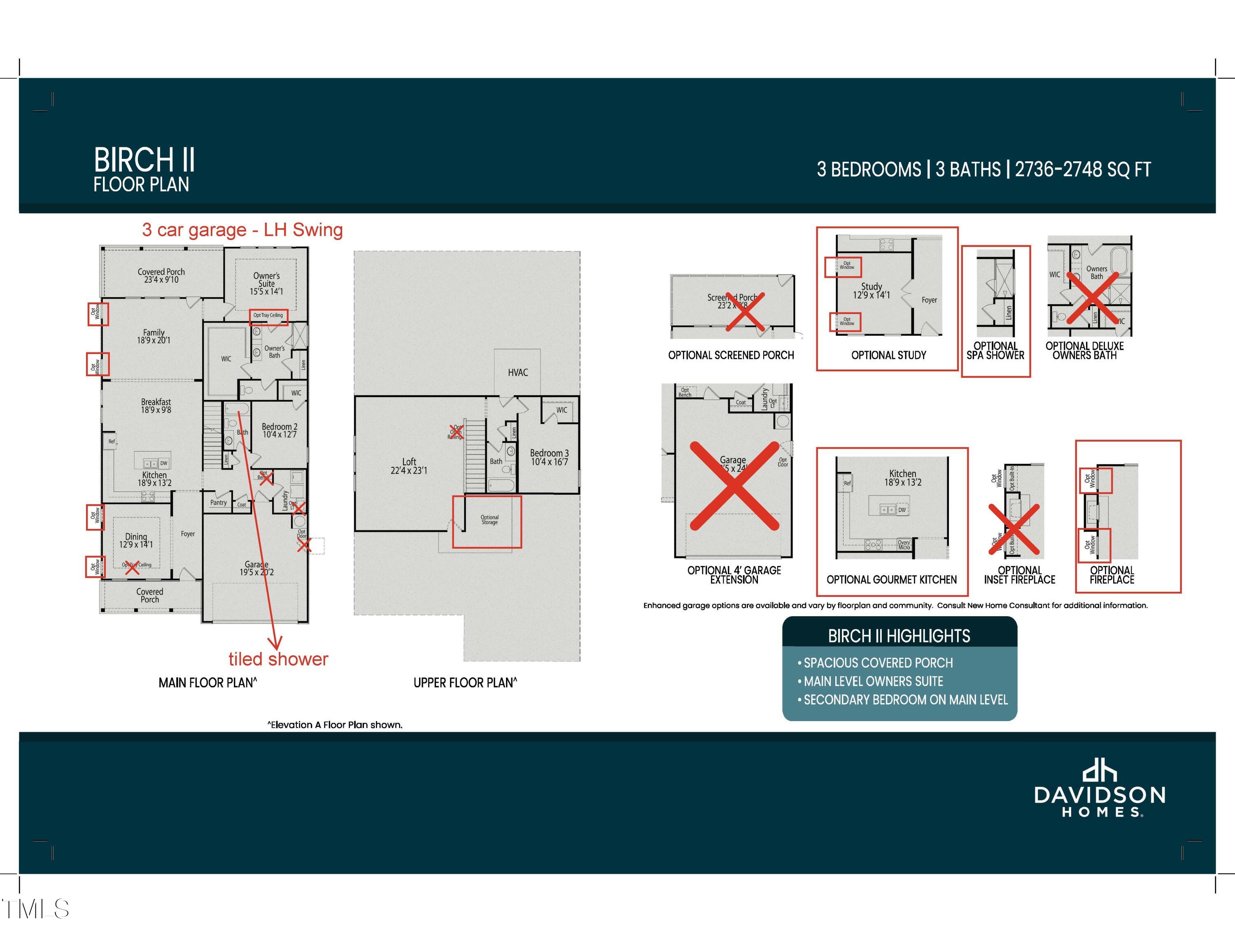 91 Priming Way Angier, NC 27501 - Photo 30 of 30 Floorplan with options selected