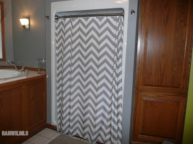6570 West Cook Road Lena, IL 61048 - Photo 29 of 58 a bathroom with a sink and a mirror