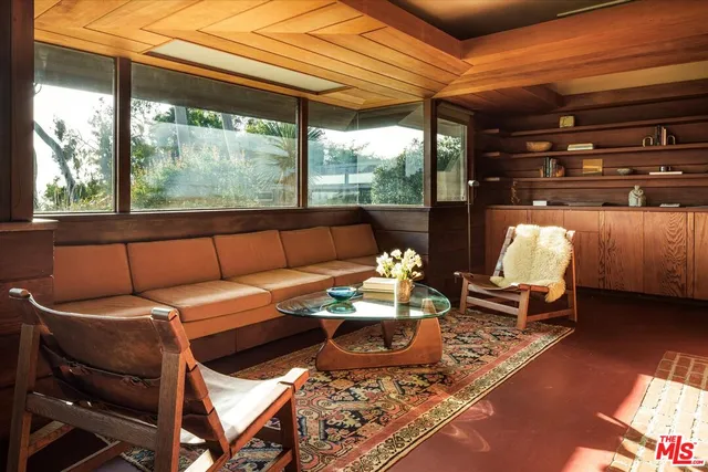 a view of two chairs in a room