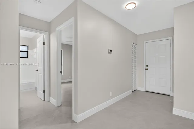 a view of an empty room