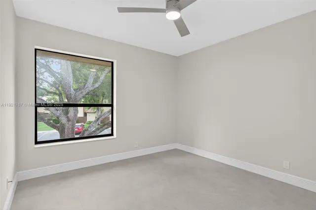 an empty room with window