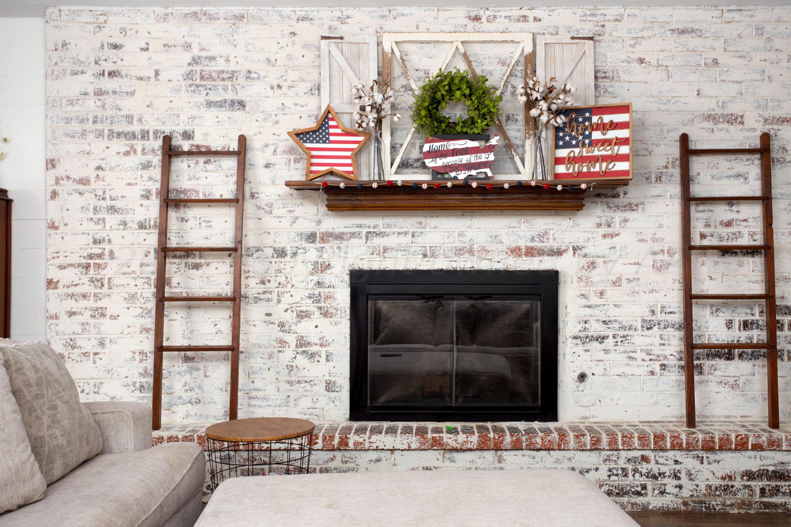5109 Navajo Trail Amarillo, TX 79110 - Photo 9 of 29 a living room with furniture a flat screen tv and a fireplace