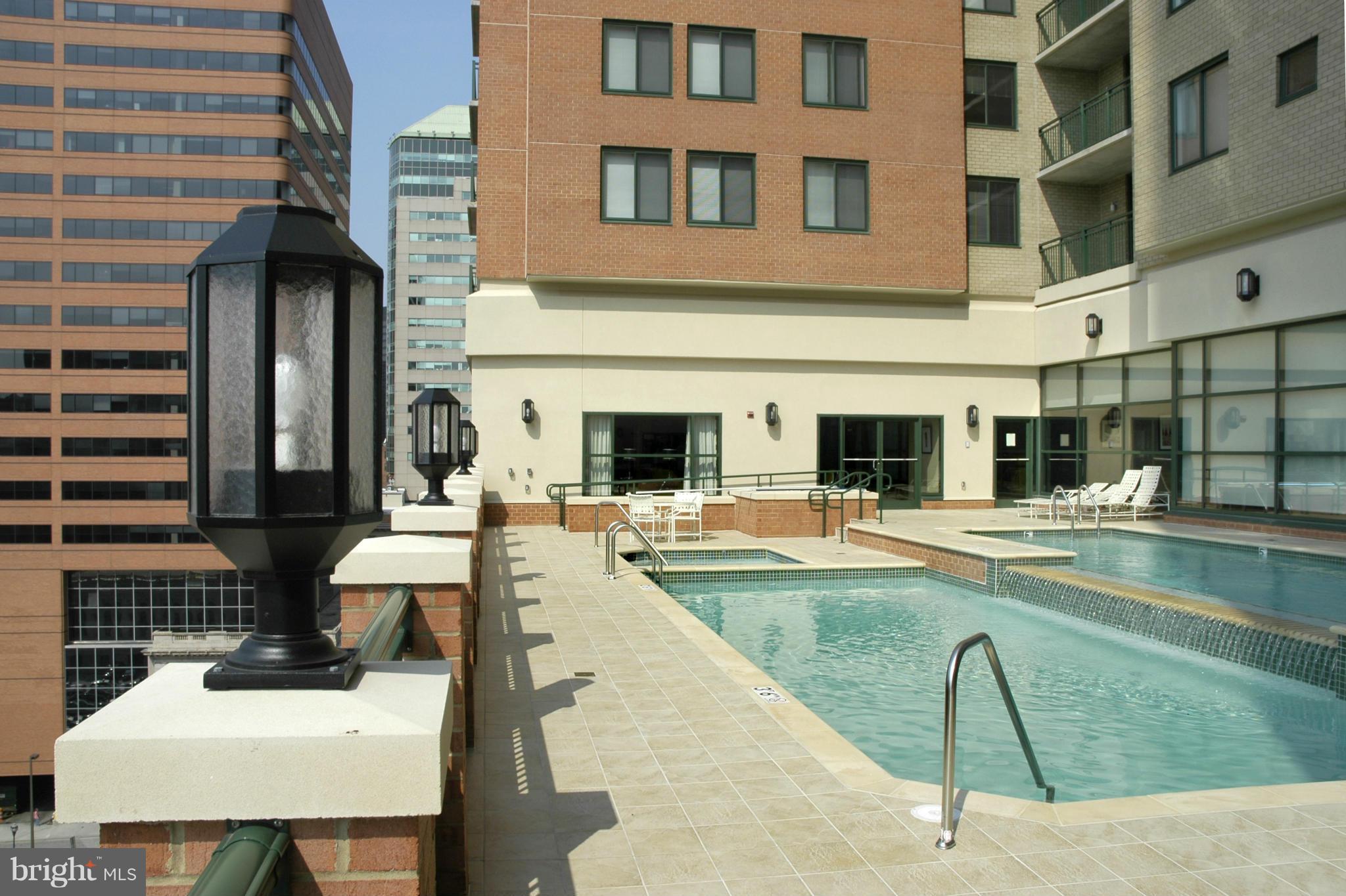 414 Water Street, Unit 3006 Baltimore, MD 21202 - Photo 4 of 14 Pool for the Summer on the 10th Floor Deck
