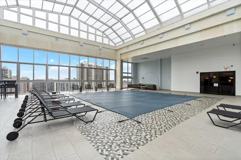 a room with gym equipment