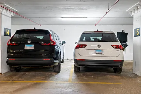 a view of parking garage