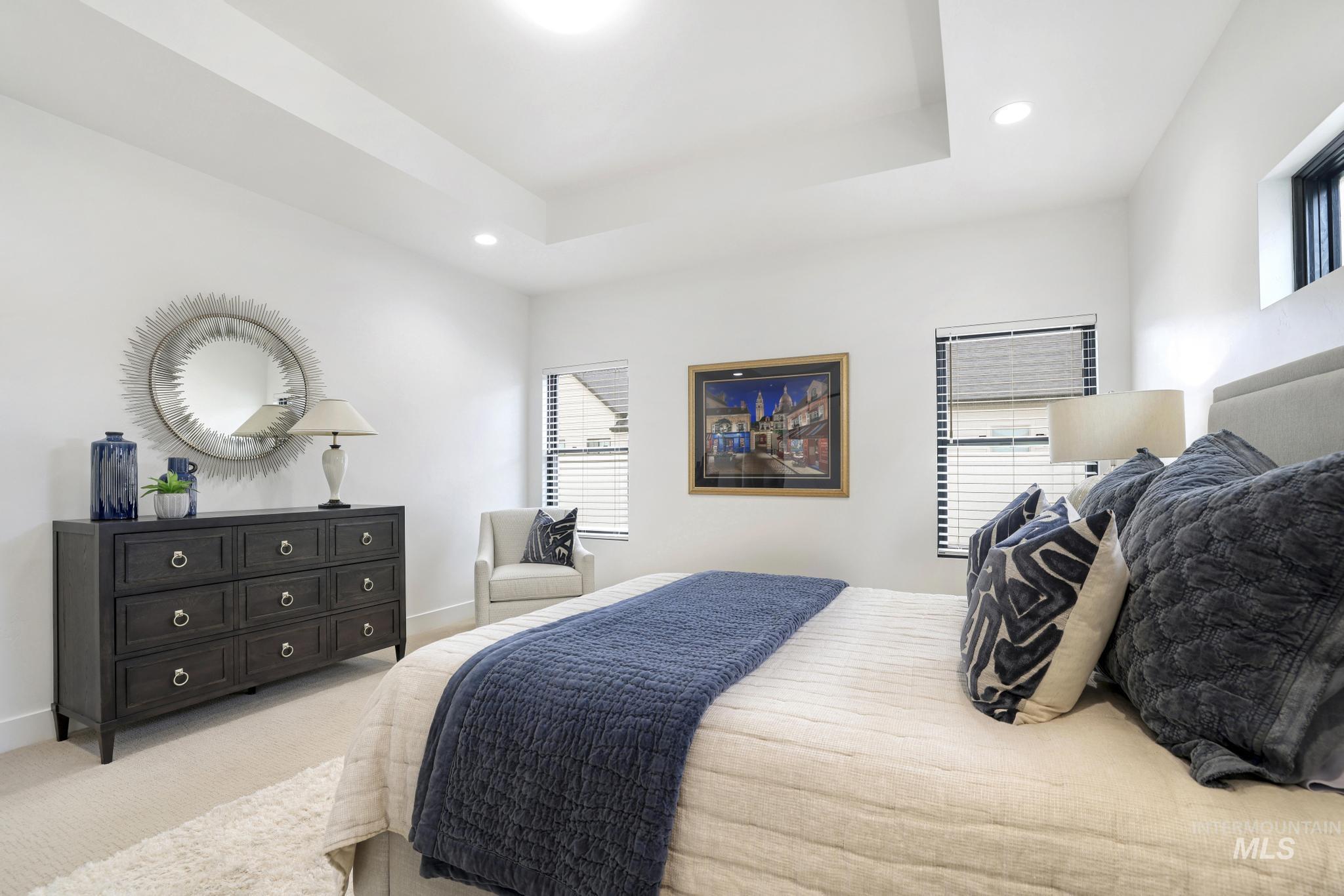 3140 Moonrise Road Twin Falls, ID 83301 - Photo 21 of 39 Carpeted bedroom featuring recessed lighting and a raised ceiling
