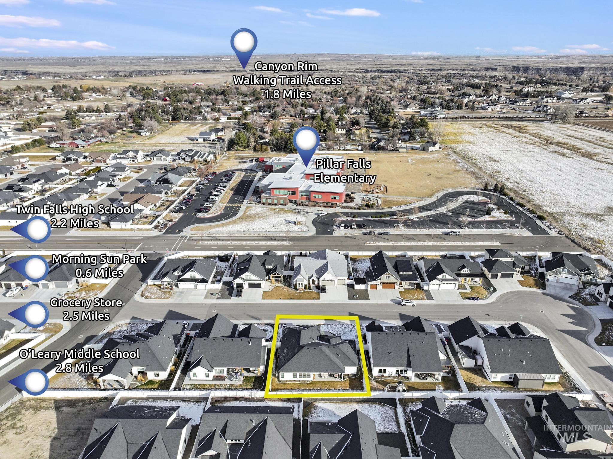 3140 Moonrise Road Twin Falls, ID 83301 - Photo 39 of 39 Aerial perspective of suburban area