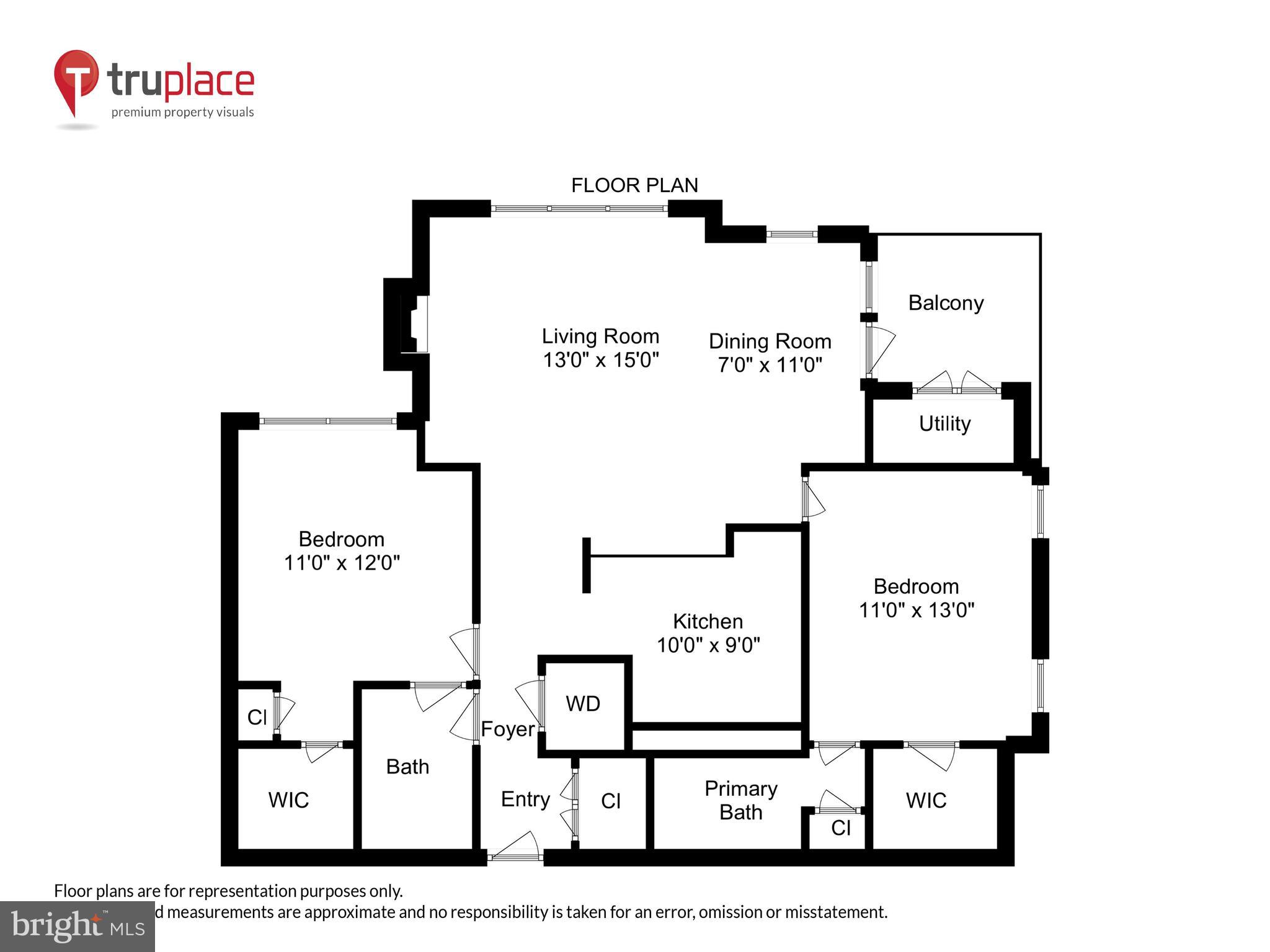 21023 Timber Ridge Terrace, Unit 302 Ashburn, VA 20147 - Photo 16 of 16 2 Bedrooms, 2 Baths - Floor plan