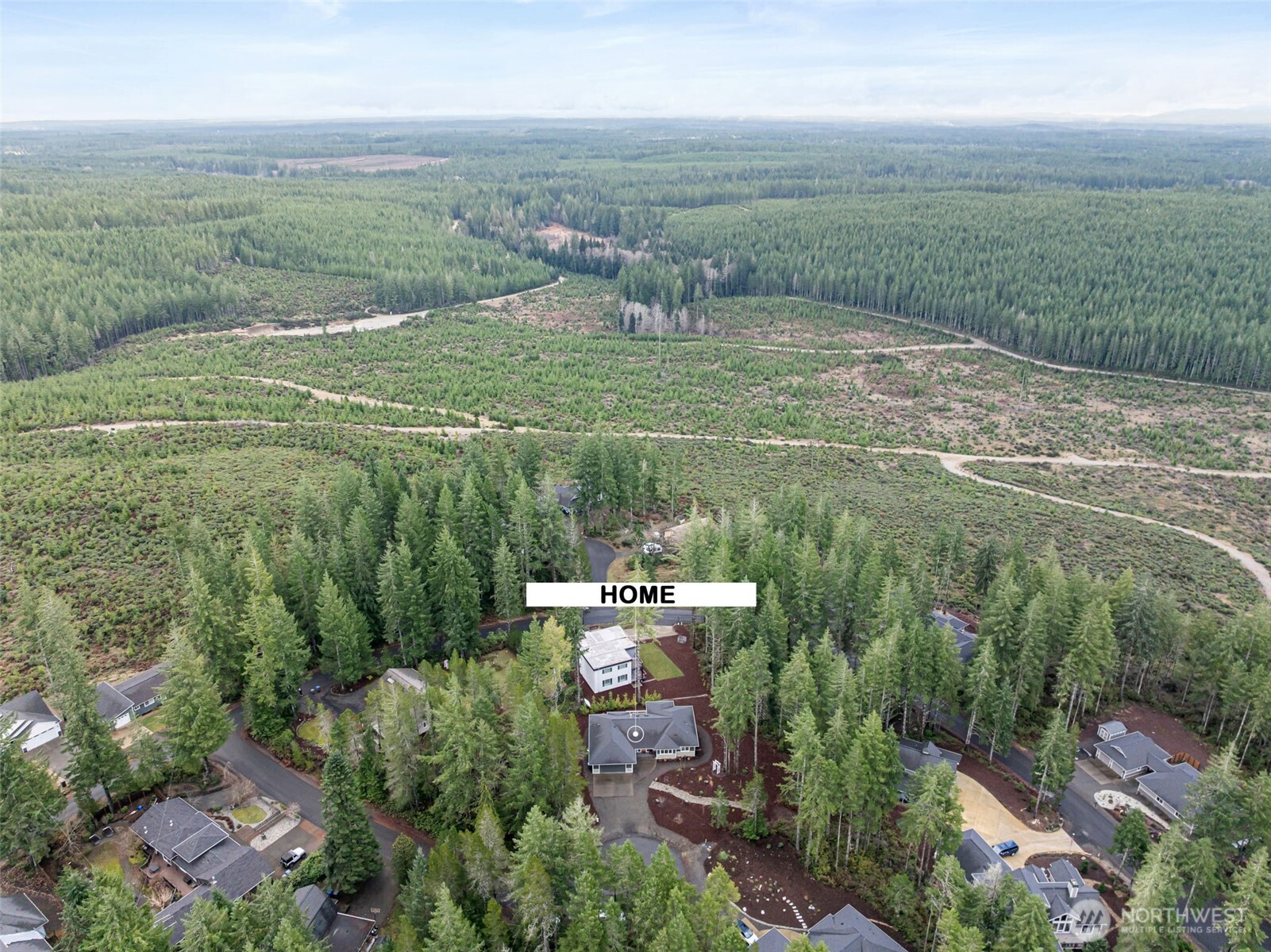 71 East Hemlock Court Union, WA 98592 - Photo 28 of 32 an aerial view of a residential houses with outdoor space and trees