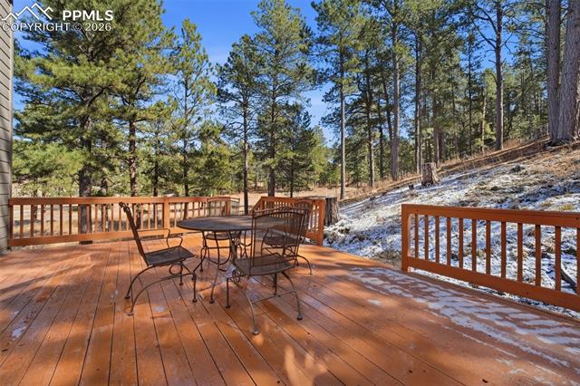 8795 Moss Rock Road Colorado Springs, CO 80908 - Photo 37 of 47 Large Back Deck
