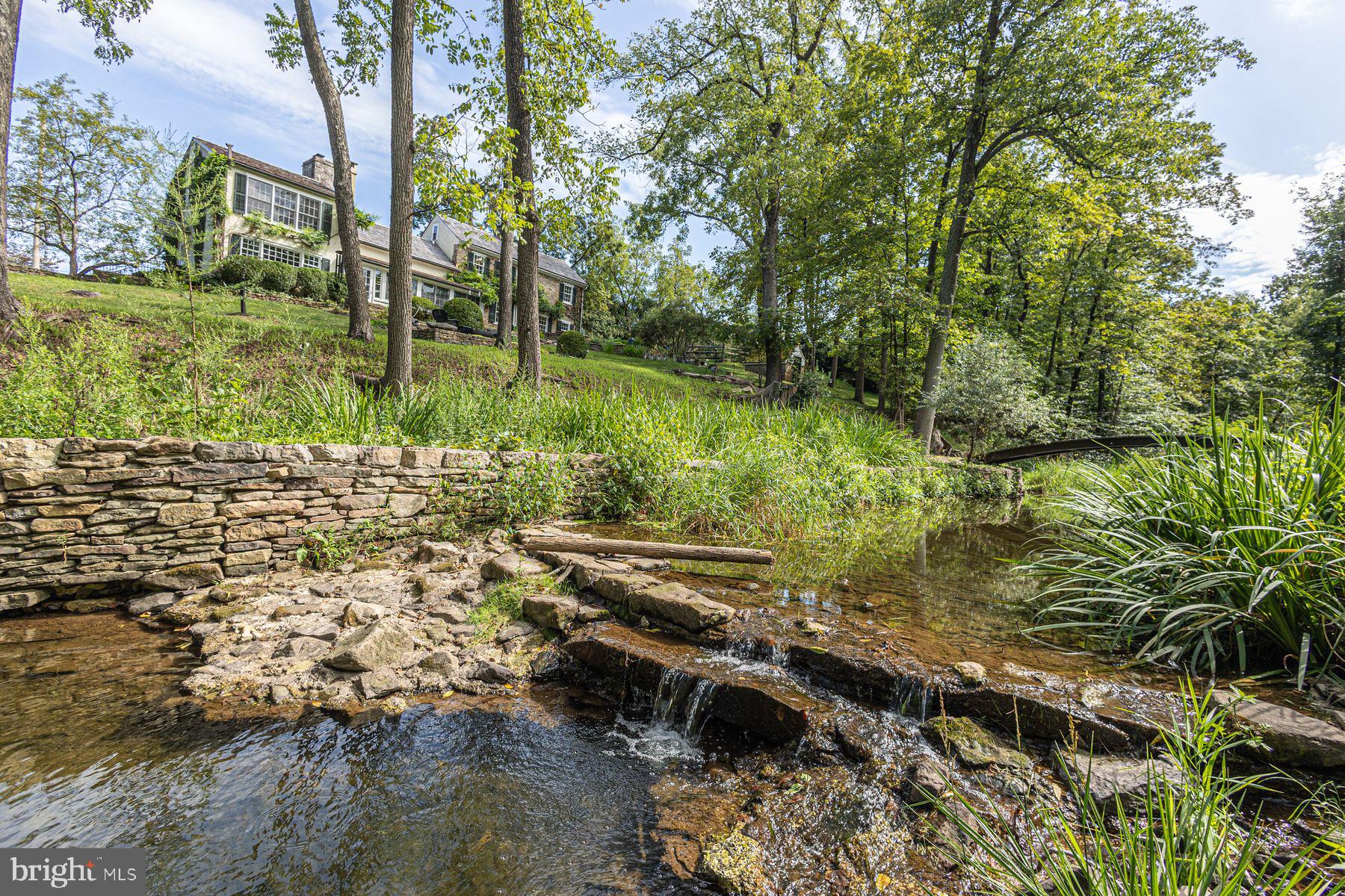 5925 Carversville Road Doylestown, PA 18902 - Photo 30 of 44 a view of a yard with plants and large trees