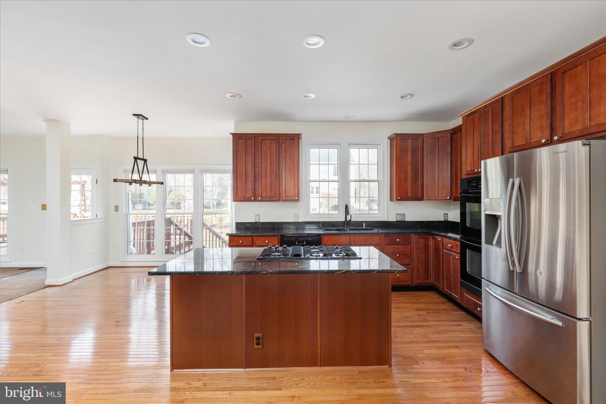 43331 Ritter Lane South Riding, VA 20152 - Photo 12 of 55 a kitchen with stainless steel appliances granite countertop a refrigerator sink and cabinets