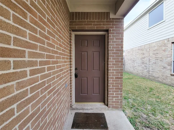 a view of front door of house